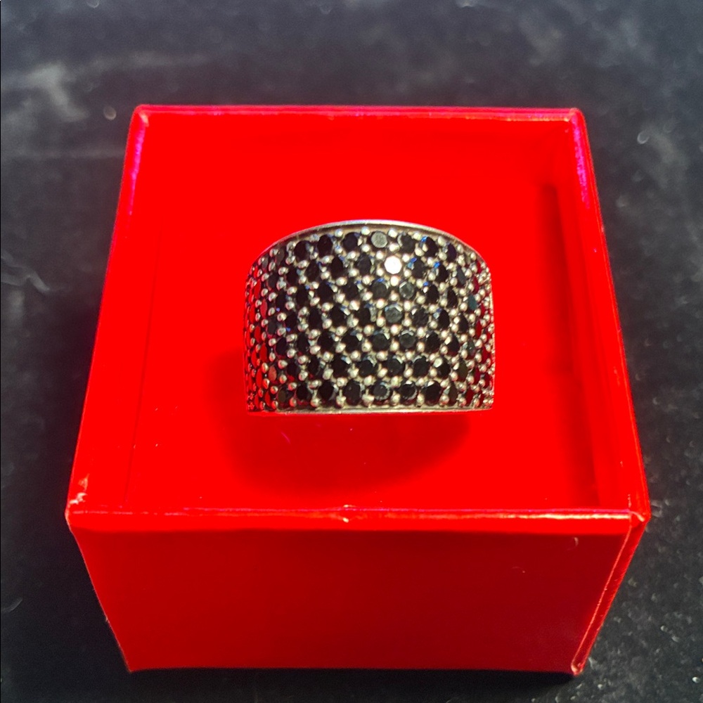 Elegant Black Onyx and .925 Silver Ring